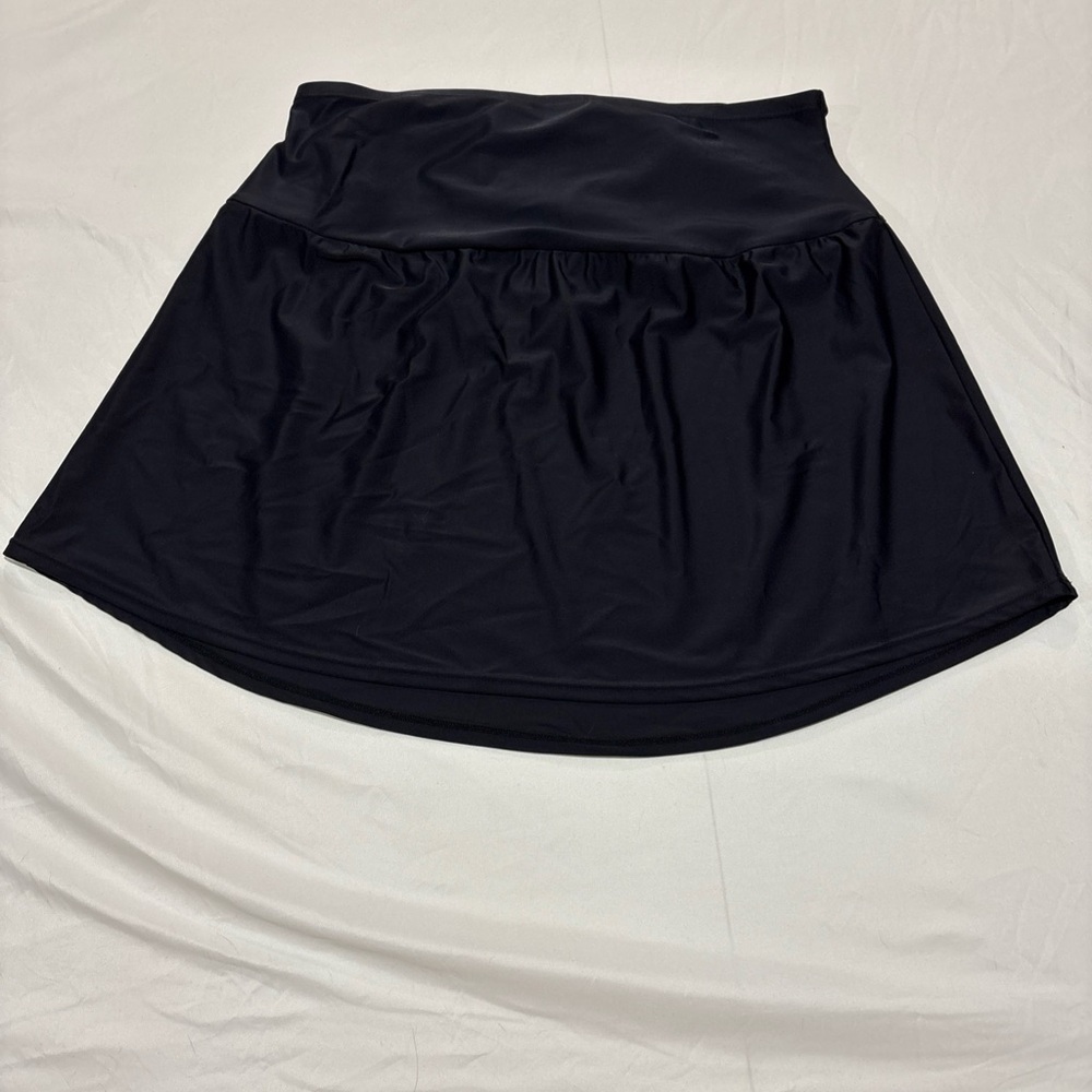 SKIRTED  ST JOHNS BAY   Black lined swimsuit bikini bottom Size 20W